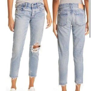 Moussy "Raleigh" distress BNWOT jeans sz 24 womens NEW designer tappered ankle
